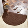 Semi-circular floor MATS, carpet floor MATS, household anti-slip MATS, bathroom entrance MATS, foot MATS, gift logos Specification image